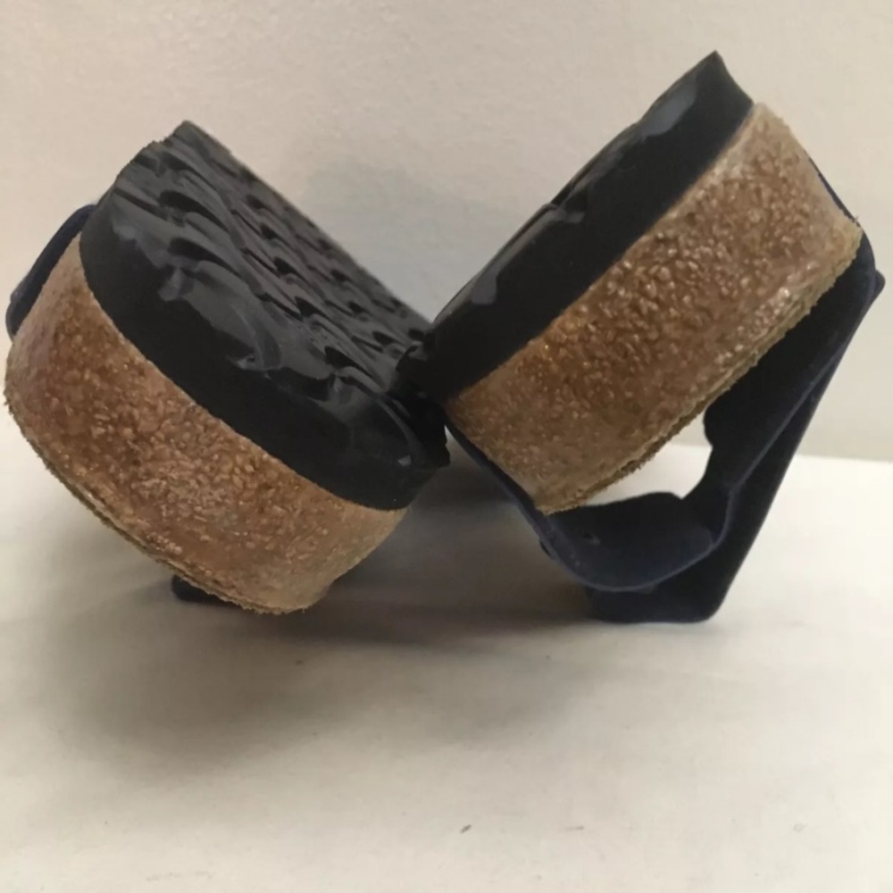 Birki’s Blue Adjustable Strap Slide Sandals 36 35 - Picture 9 of 10